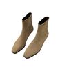 Coarse Heel Suede Korean Small Ankle Boots Women's Shoes 2025 New Autumn and Winter Versatile Fashion Thin Boots Foreign Style Short Boots