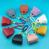 Creative Candy Color Change Bag Mini Small Bag Pu Leather Earphones Coin Storage Bag Pendant Keychain