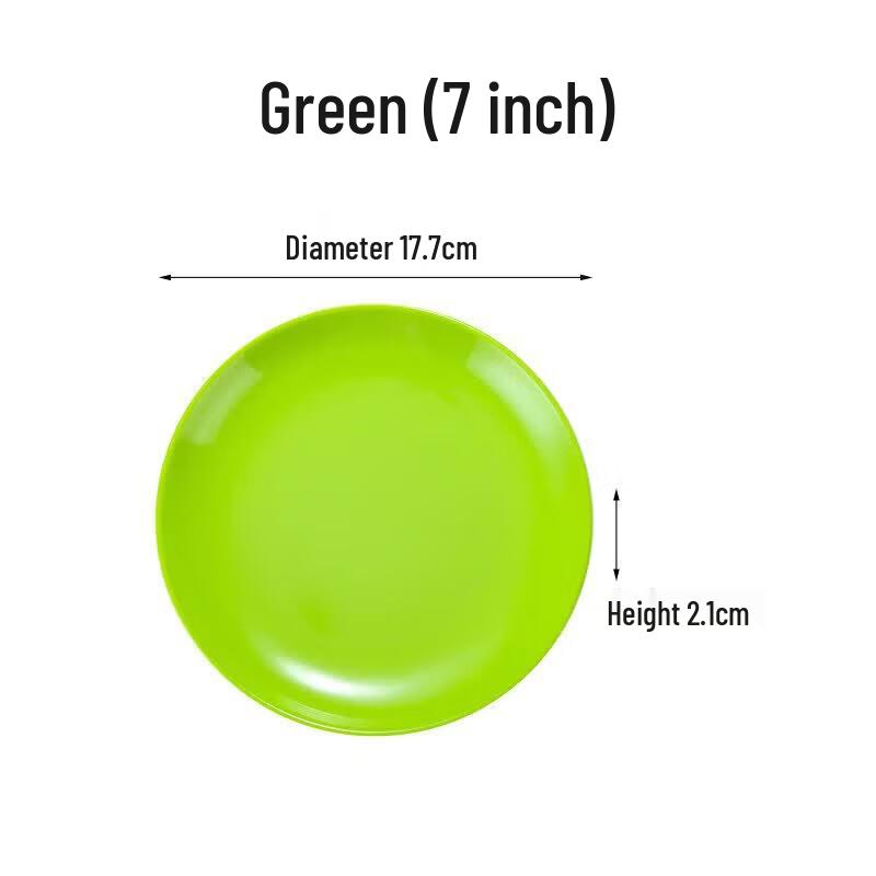 Thickened Melamine Dinner Plates, 10-Pack