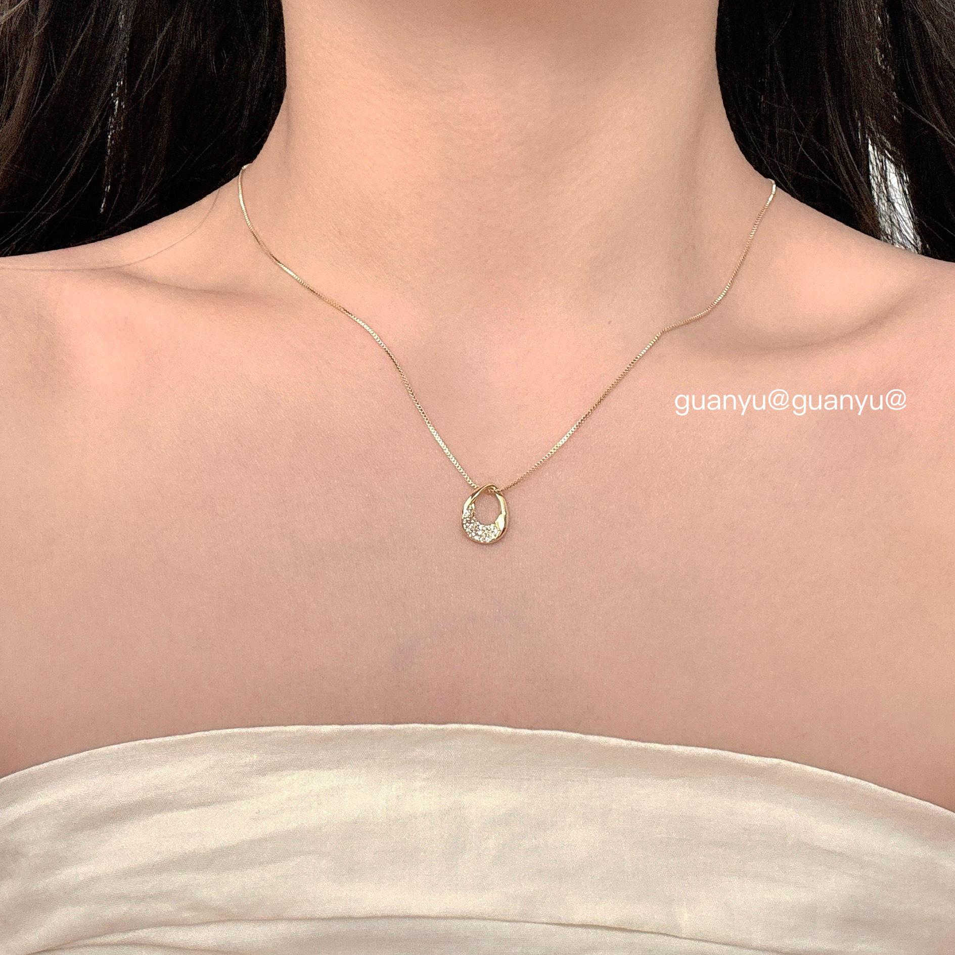 

Элегантное ожерелье-чокер с подвеской в виде капли воды из циркона - Женский чокер класса люкс