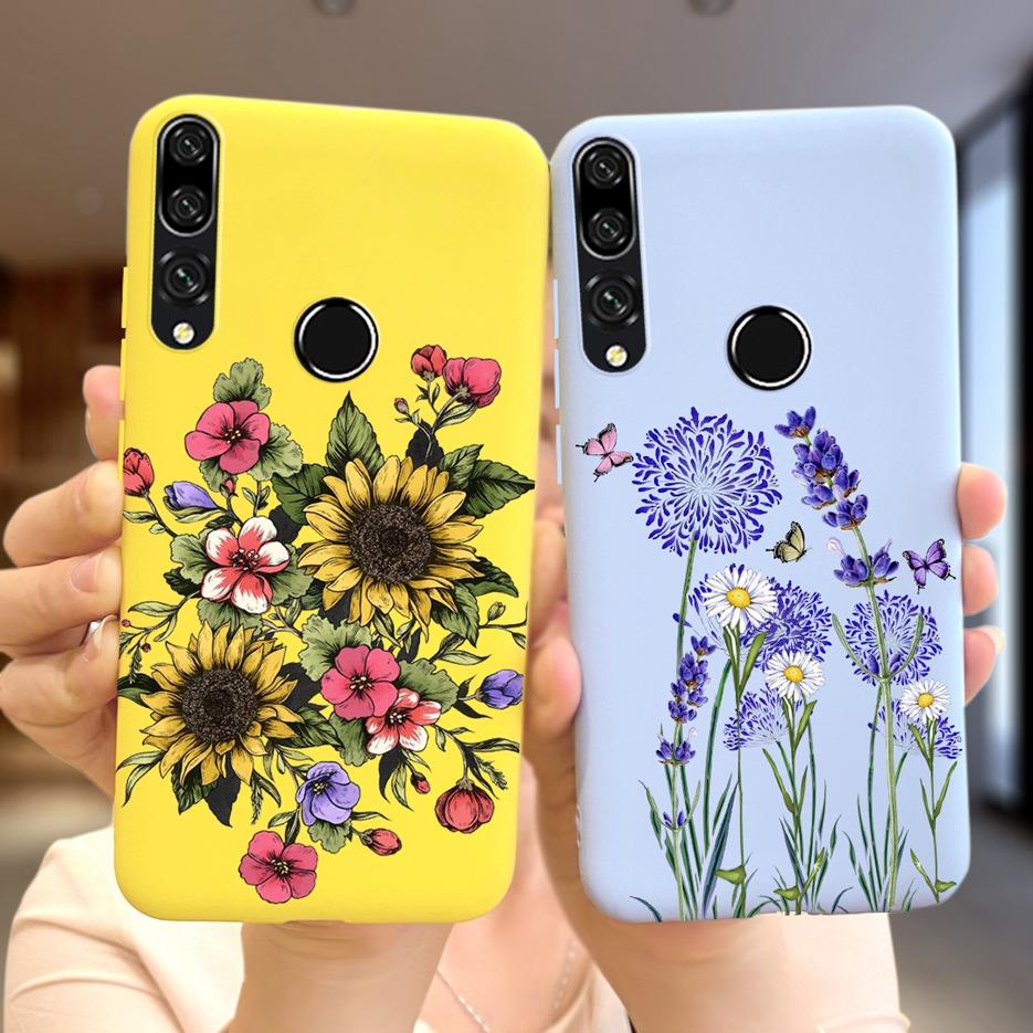For Huawei Y9 Prime 2019 Case STK-L21 Stylish Flower Cartoon Phone Cover For Huawei Y9 Y 9 Prime 2019 Cases Fundas Coque Bumper