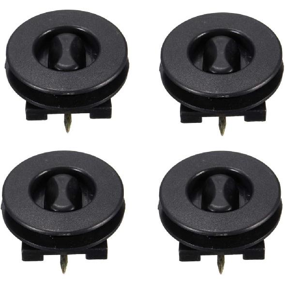 

4set/12pcs Mat Carpet Clips Fixing Grips Clamps Floor Holders Sleeves Premium Black