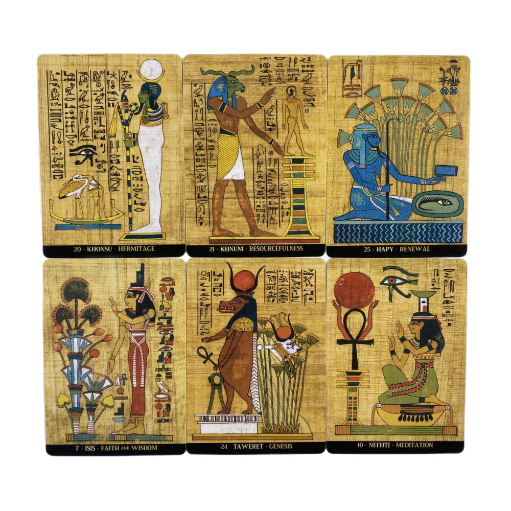 Egyptian Gods Oracle Cards by Silvana Alasia 36 Cards Deck Ancient The Romantic Faery Oracle Tarot Beginner Learning Tarot Cards