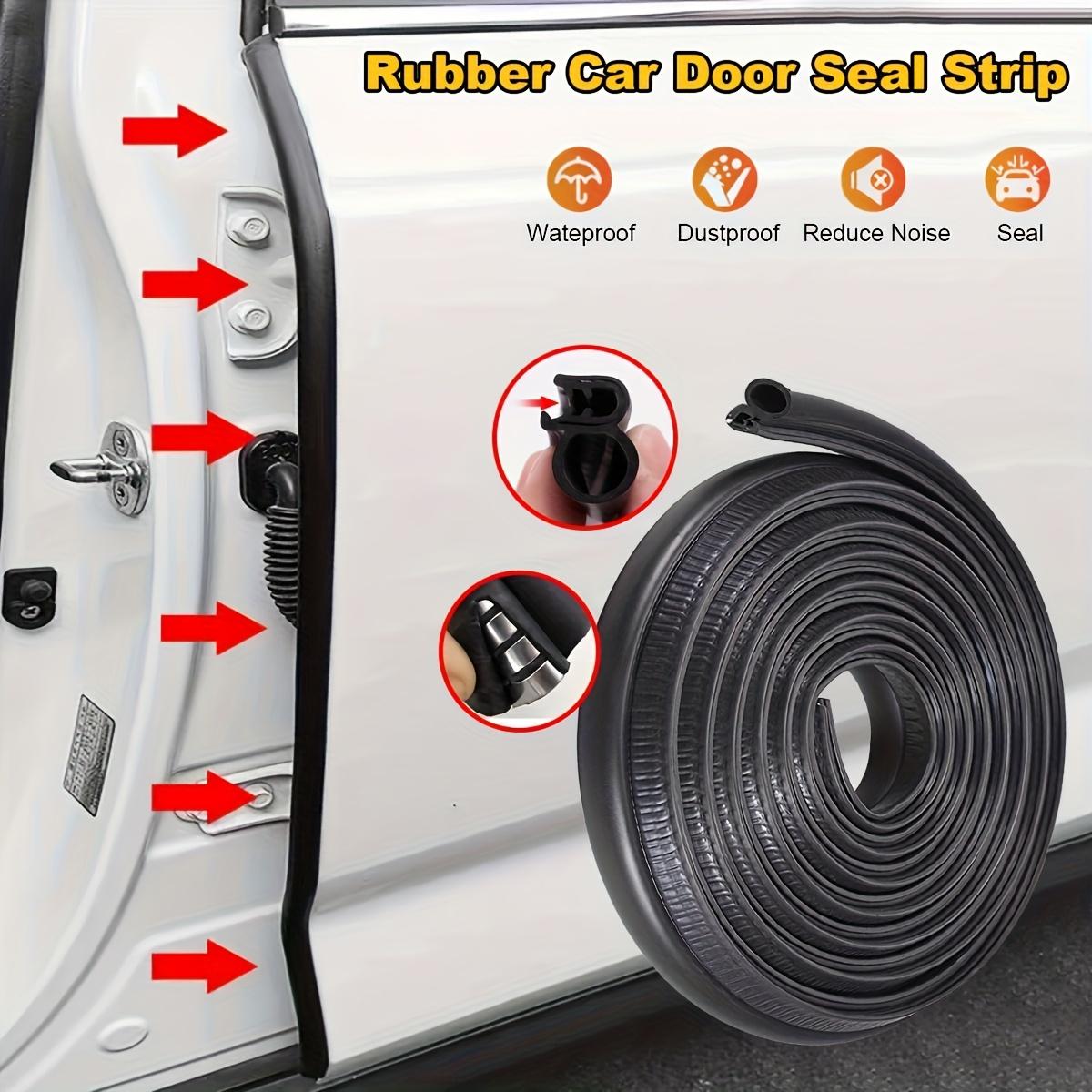 5m Car Door Rubber Seal Strip - Waterproof, Dustproof, Noise Reduction, Anti-Collision U-Shaped Edge Sealing Tape for Enhanced Vehicle Protection