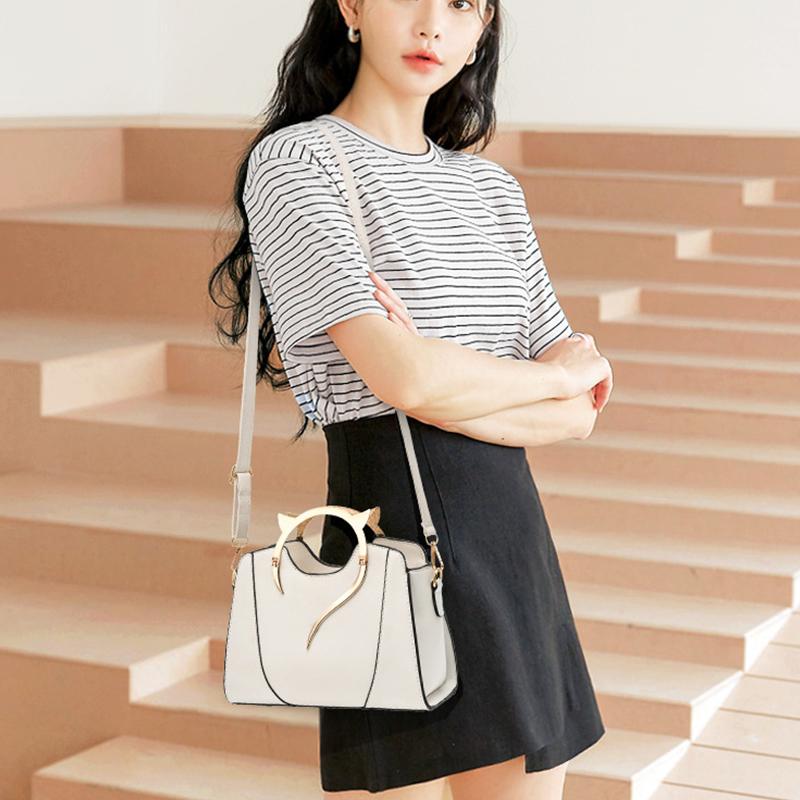 Yogodlns Retro Bucket Crossbody Bags Women Large Capacity Handbag Casual Shoulder Messenger Bags Ladies PU Leather Top Handle Bags