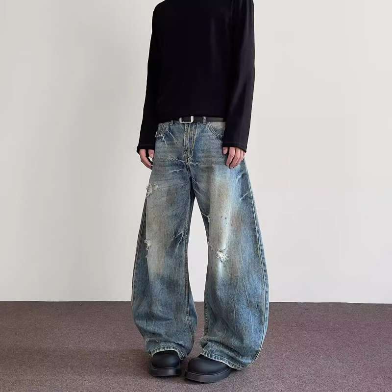 JYL Unisex Cargo Pants American Camo Bootcut HipHop Street Dance Denim Pants S бездна