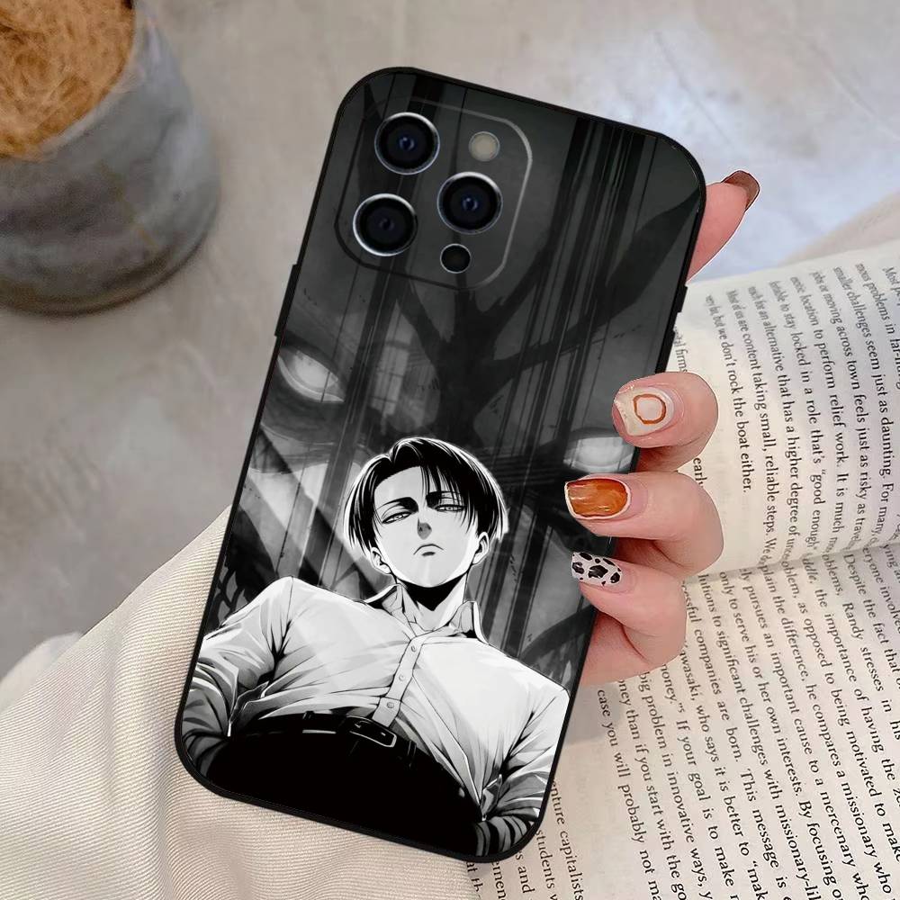 Eren Yeager Levi Ackerman Phone Case Silicone Soft For IPhone 17 16 15 14 13 12 11 X XR Plus Pro Max Plus