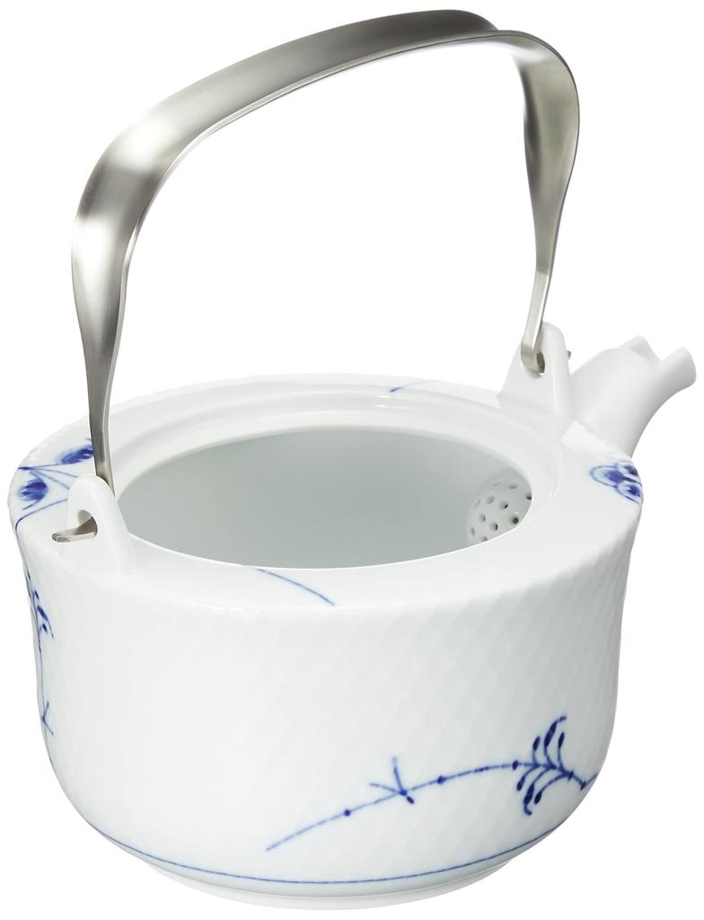 Imported Royal Copenhagen Blue Palmette Teapot 700ml Wedding Gift Present 1017413 [Regular Product]