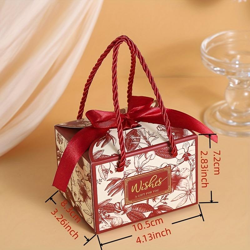 50 set Scatole di Imballaggio Articoli per Feste Scatole Regalo Eleganti Piccole Scatole Regalo per Caramelle Scatola Bomboniera Scatola di Carta con Nastro SML