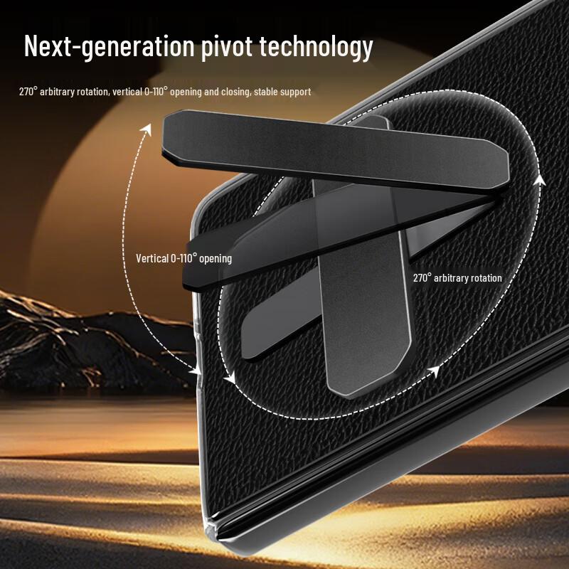 Huawei Mate X7 Skórzane Etui na Telefon z Obrotową Podstawką