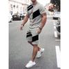 Men's T-shirt And Shorts Set Summer Men's Top Everyday Casual Men's Oversized T-shirt Outdoor Street Fashion Men's Sports Shorts