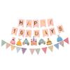 Baby's First Birthday & Full Moon Celebration Decoration Set: Banner, Balloons, and Wall Ornaments