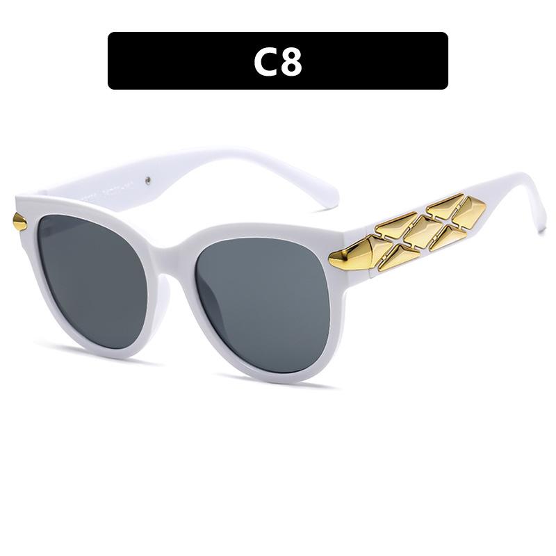 New Trendy Sunglasses Luxury Brand Design Holiday Camping Fashion Large Frame Sun Glasses Men Women Ideal Gift Sunnies