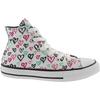 Converse Chuck Taylor All Star Hi GS Bleeding Love Kids Sneakers White Black 660876F