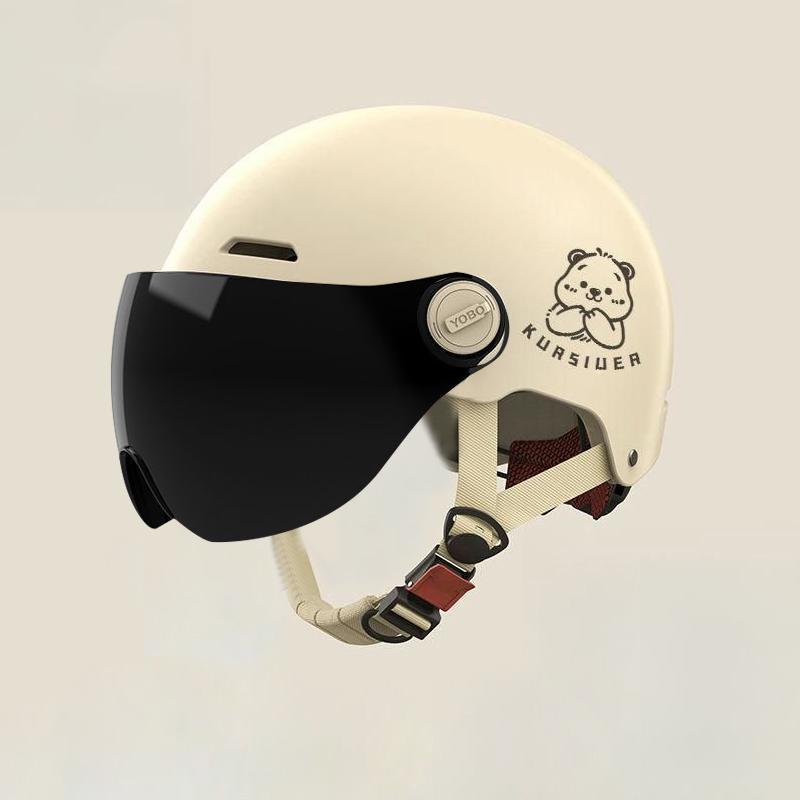 1 Piece Battery Motorcycle Summer Universal Four-Season Sun Protection Safety Helmet Half Helmet Electric Car Women'S Helmet