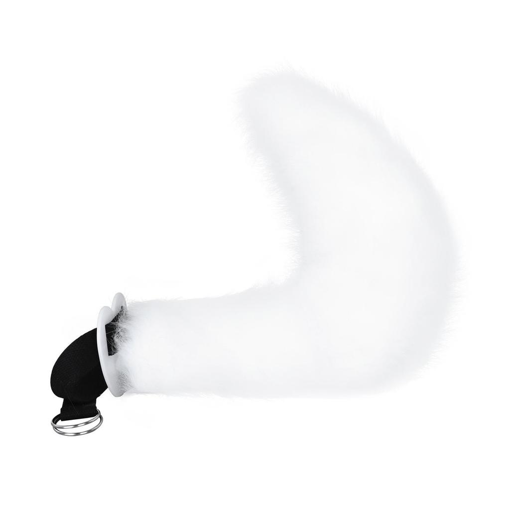 Handmade Plush Cat Ear Headband and Fox Tail Cosplay Prop for Anime Conventions