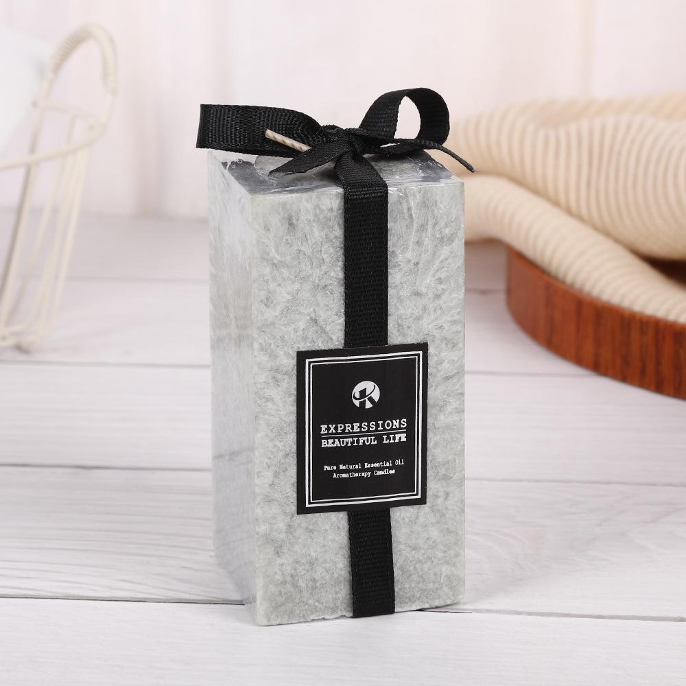 Ice Flower Candle Household Unscented Candle Emergency Wedding Fragrance Souvenir Square Candle