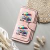 Turtle Print Wallet Slow Sunny Leisure Purse Faux Leather Card Holder Forever Fashion Long Clutch