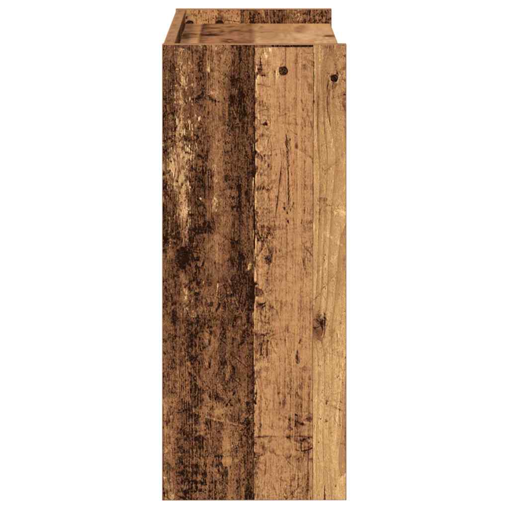 Shoe Rack Vintage Wood Look 60 x 25 x 62 cm Engineered Wood