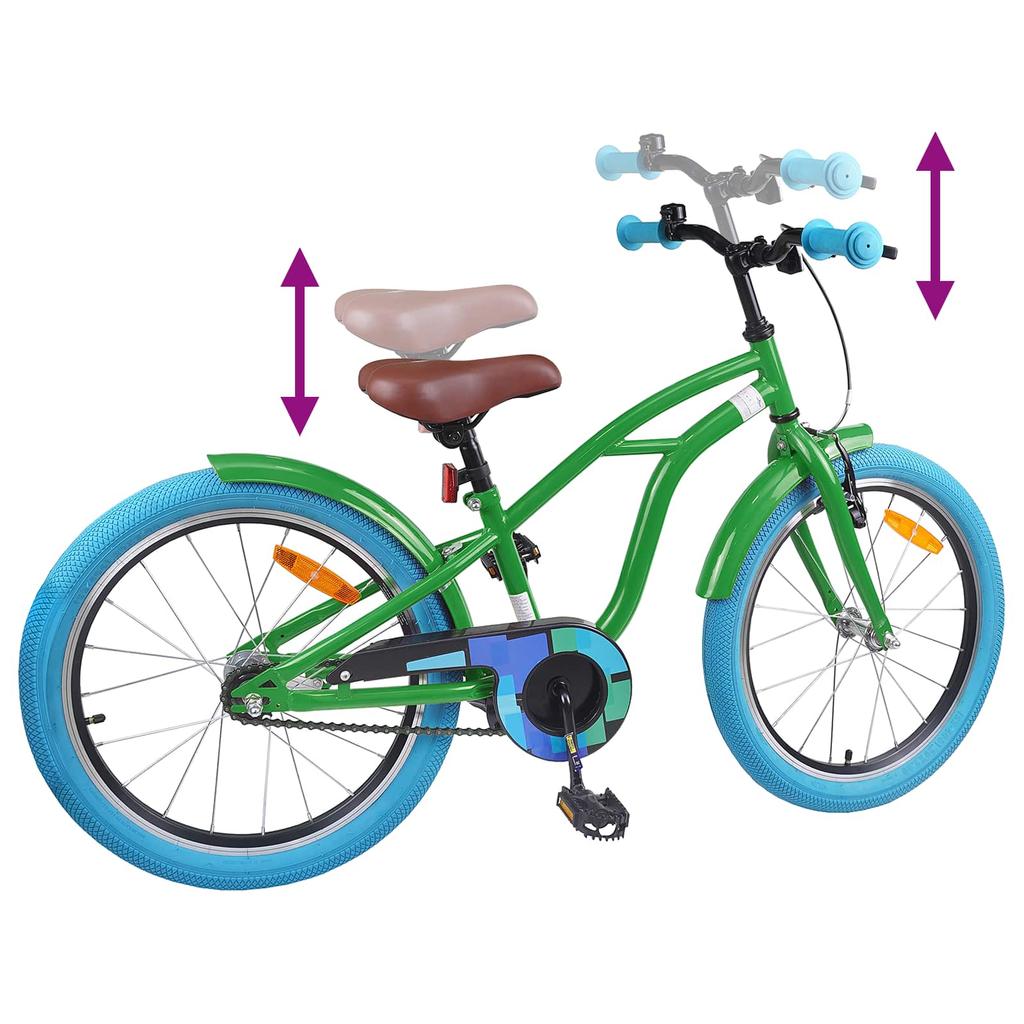 Kids Bike 18 Inch for Ages 5 7 Green