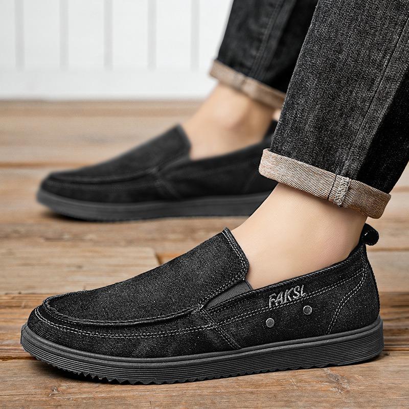 Autumn new canvas shoes casual men's low-top fashion trend denim men's shoes