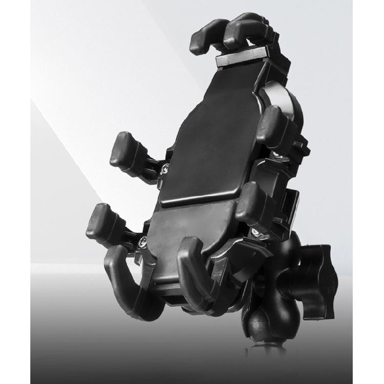 Motorcycle Phone Holder Vibration Damping System Universal Smartphone Clamp Quick Adjust Mount Shockproof For Bike