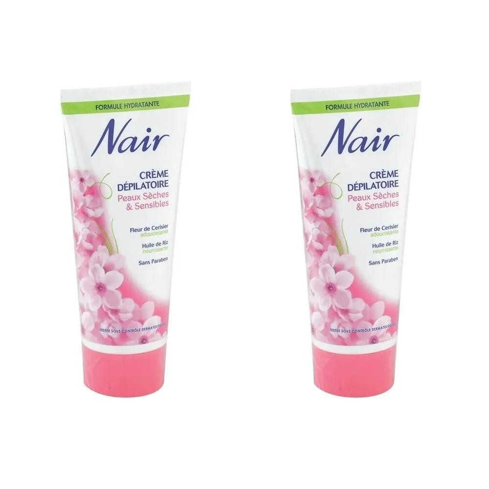 NAIR Средство для удаления волос 200 мл 2 шт. Чувствительный крем NAIR для удаления волос для сухой/чувствительной кожи
