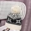Fair Isle Wool Knit Hat: Warm, Plush, Plus-Size Jacquard, Autumn/Winter Retro, Small Face Rabbit Hair.
