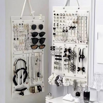 Yousheng Earrings Necklace Storage Hanger Large Capacity Simple Installation Multipurpose Wall-Mounted Hair Clip Hairband Holder