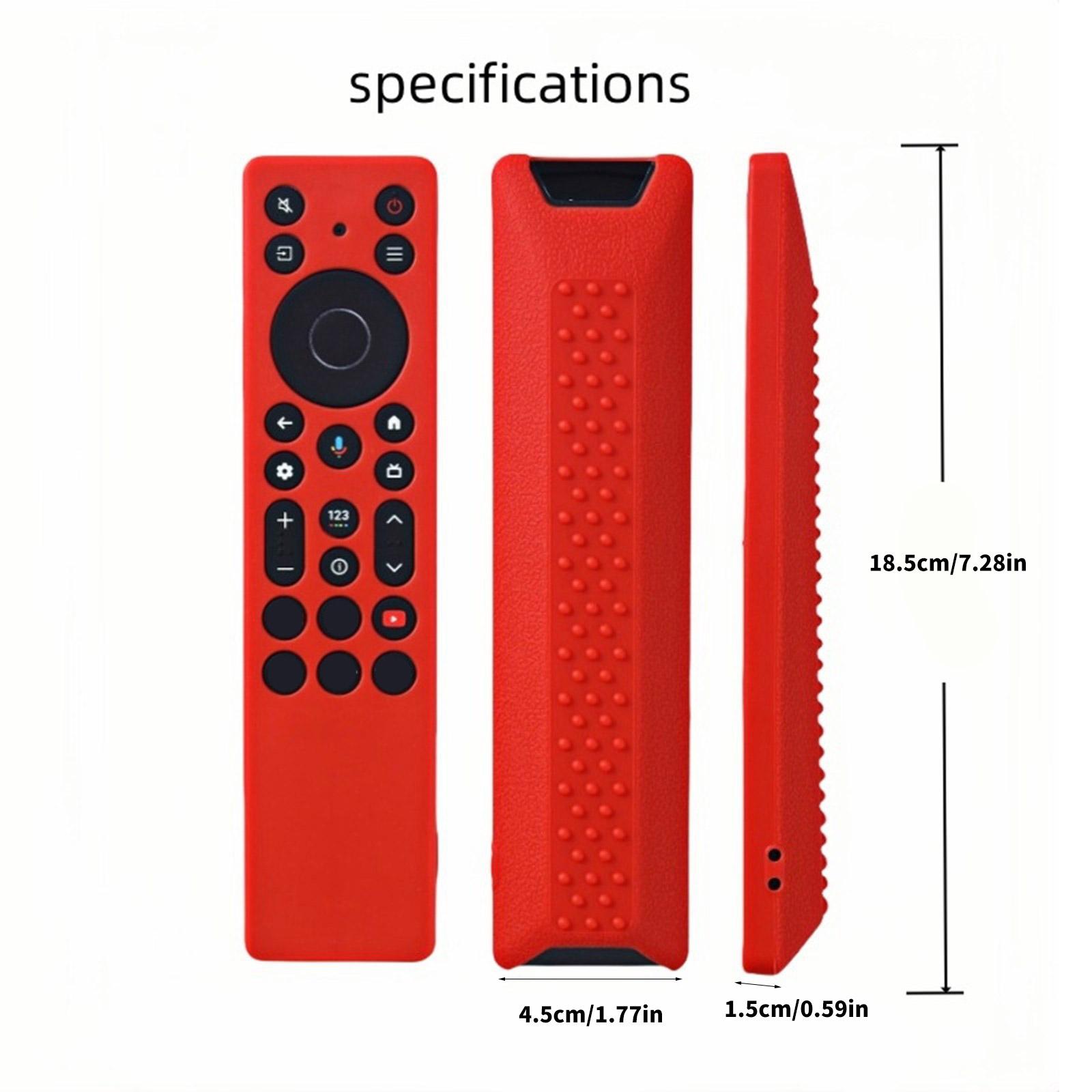 

Durability Silicone Skin Guard For RC923A FMB1/RC813A FMB1,QM6K QM7K Remote Controls Shock Absorbing Case With Lanyard чорний