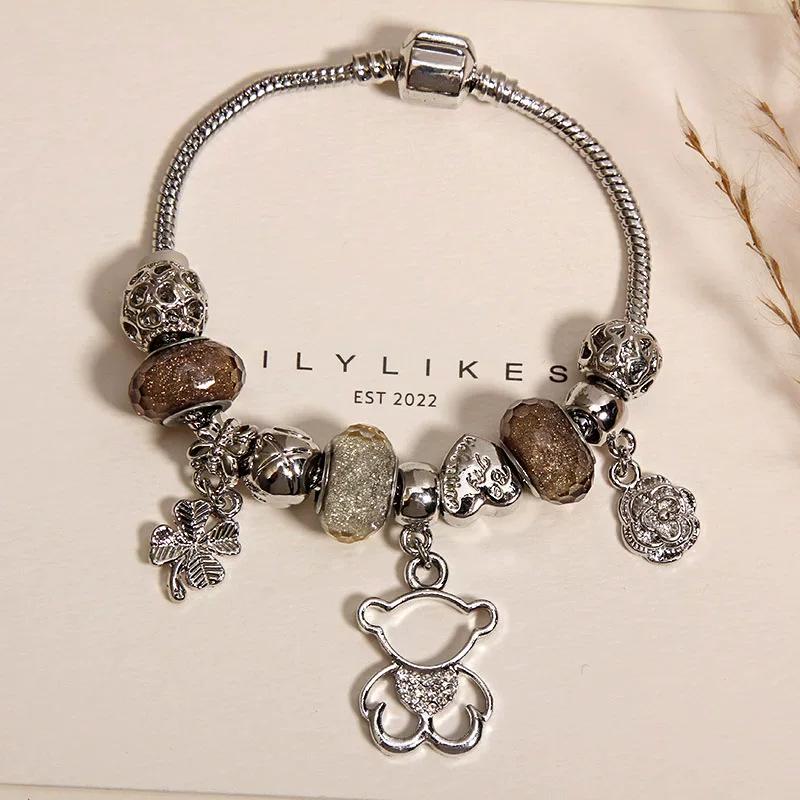 Elegant Women's Bracelet – Luxury Retro Beaded Design with Panjia Style for a High-End, Exquisite Feel.
