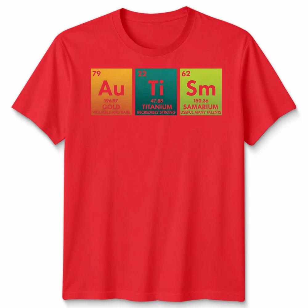 Autismus Bewusstsein Unisex Lustiges Autismus Periodensystem T-Shirt