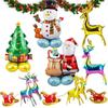 Shape Christmas Series Kid's Toys Standing Balloons Xmas Ornaments Party Decor Santa Balloons