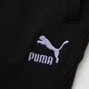 Puma Solid Pattern Printed Lace-Up Knitted Sports Pants Women Bottoms Black 539965-01