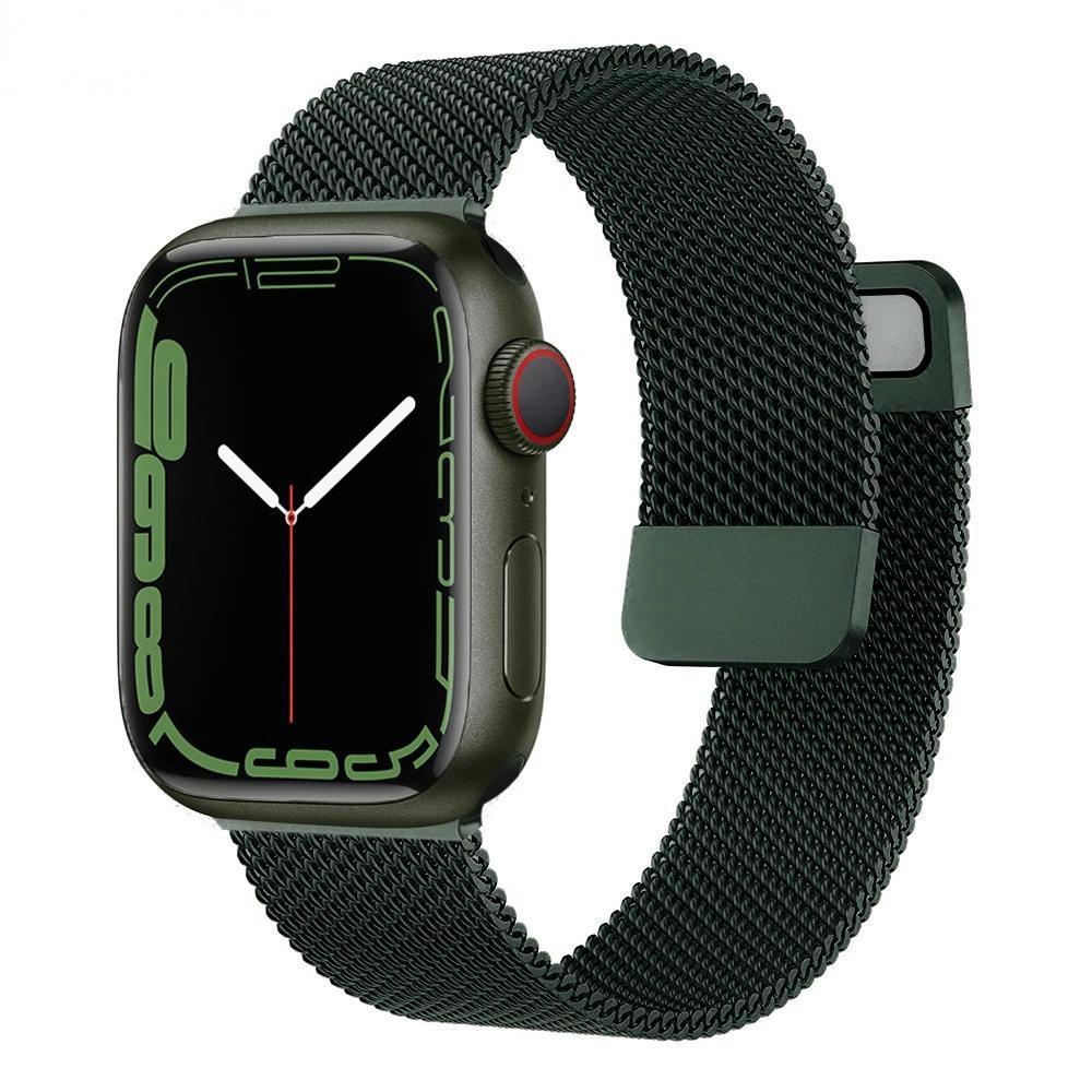 Milanese Loop Band for Apple watch Ultra 9 8 7 6 5 SE 45mm 49mm 44mm/41mm/40mm Metal Magnetic Strap iWatch 11 10 46mm 42mm Band