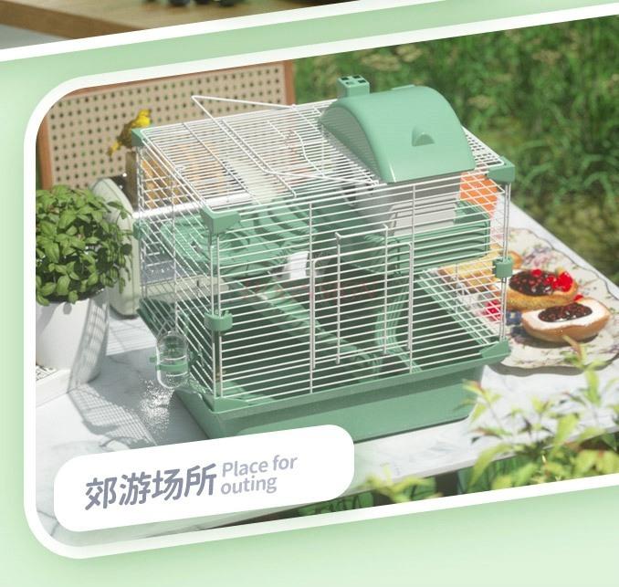 Hamster Cage Hut Nest Golden Bear Oversized Villa Supplies Set