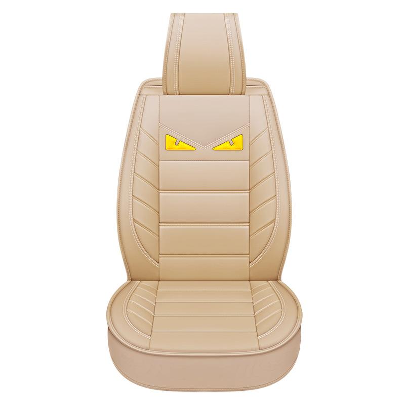 Cat-eye Devil Car Seat Cushion PU Leather Car Seat Covers Breathable and Waterproof Faux Leather Automotive Seat Covers