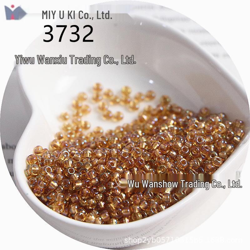 Miyuki 3mm Iridescent Silver-Lined Seed Beads for DIY Crafting, Bracelets, and Necklaces