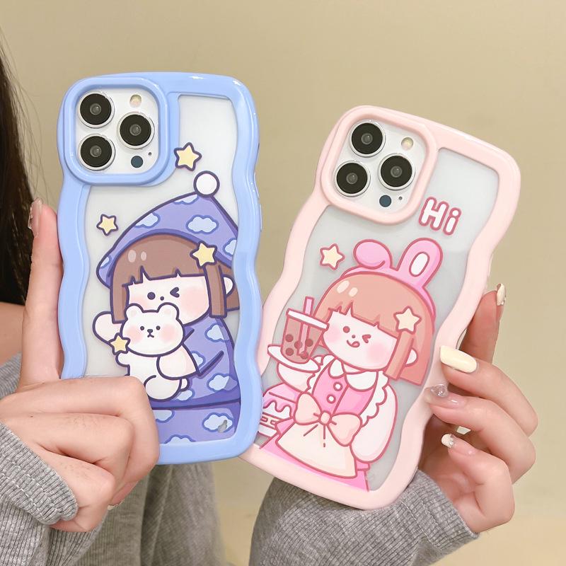 

Zhitai Acrylic Lace Cartoon Case for iPhone 11 Pro, 12, 13 Pro Max, and XS iPhone X/XS