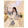 Autumn and Winter New Cute Hooded Nightgown Little Beaver Coral Fleece Pajamas Women's Winter Women's Pajamas Set
