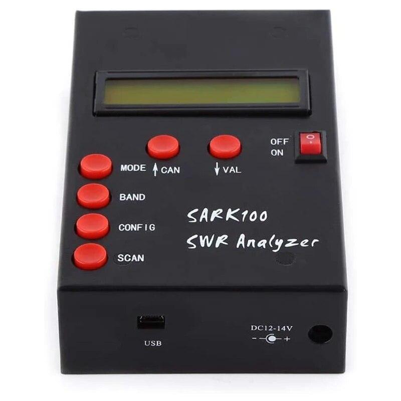 SARK100 Antenna Analyzer Meter 1-60Mhz Shortwave SWR Antenna Analyzer With 1.0 To 9.99 SWR Usable Measurement Range