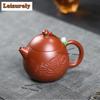 270ml Classic Yixing Purple Clay Teapots Famous Artists Handmade Dragon Egg Pot Raw Ore Zhu Mud Kettle With Infuser Zisha Teaset