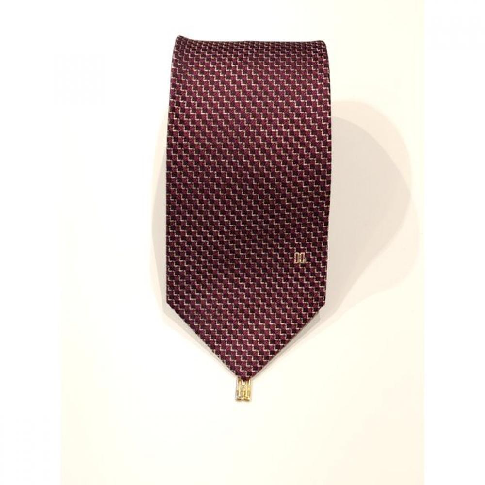 Daks Jacquard Allover Wine Tie Dmg1acf1229r2