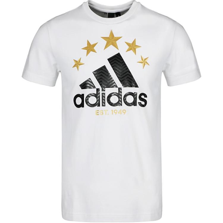 Adidas T Shirts Men s White Crew Neck Moderate DW8925 L