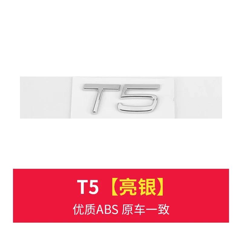3D Chrome ABS Car Letters For Volvo XC60 XC90 S60 S80 S60L V40 V60 T5 T6 AWD Emblem Badge Logo Sticker Trunk Accessories