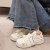 Platform canvas single shoes women's 2025 summer new thin versatile niche women's shoes ins casual sports little white board shoes