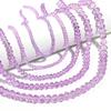 3/4/6/8/10mm Light Purple Faceted Crystal Beads Glass Loose Spacer Beads For Jewelry Making DIY Bracelets Necklace Accessories