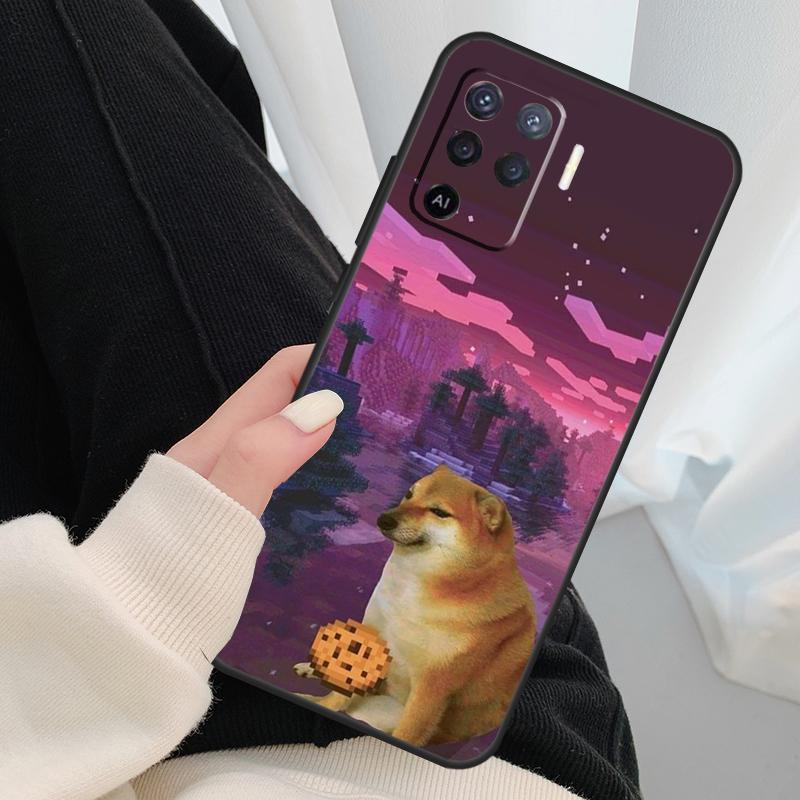 Doge Case For Oppo A40 A60 A80 A5 Pro A15 A16 A17 A57 A77 A94 A74 A54 A76 A96 A18 A38 A58 A78 A98