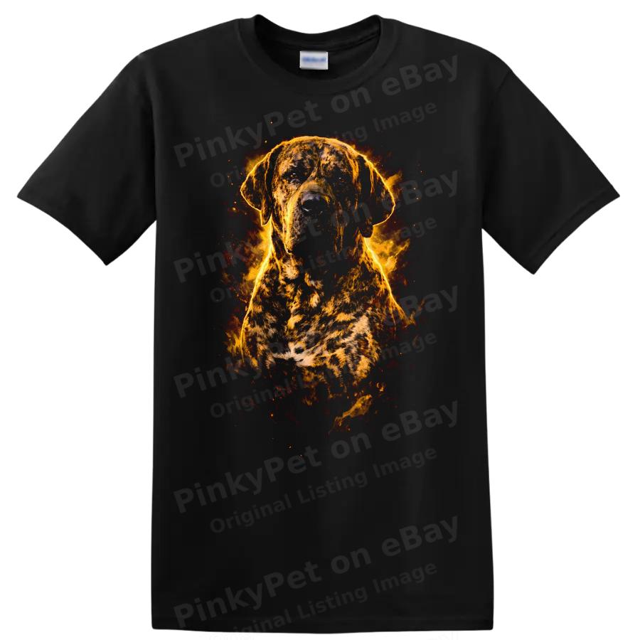 Dog Lovers Fireburst Dog Portrait T Shirt Animal Art Graphic Tee
