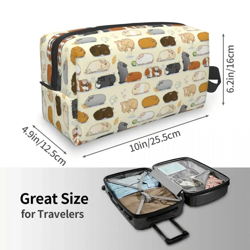 Fashion Guinea Pig Parade Makeup Bag for Women Travel Cosmetic Organizer Fashion Animal Storage Toiletry Bags